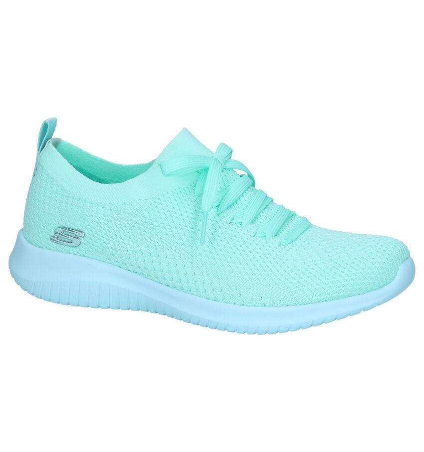Lichtgroene Slip On Sneakers Skechers Ultra Flex skechers kopen in de aanbieding