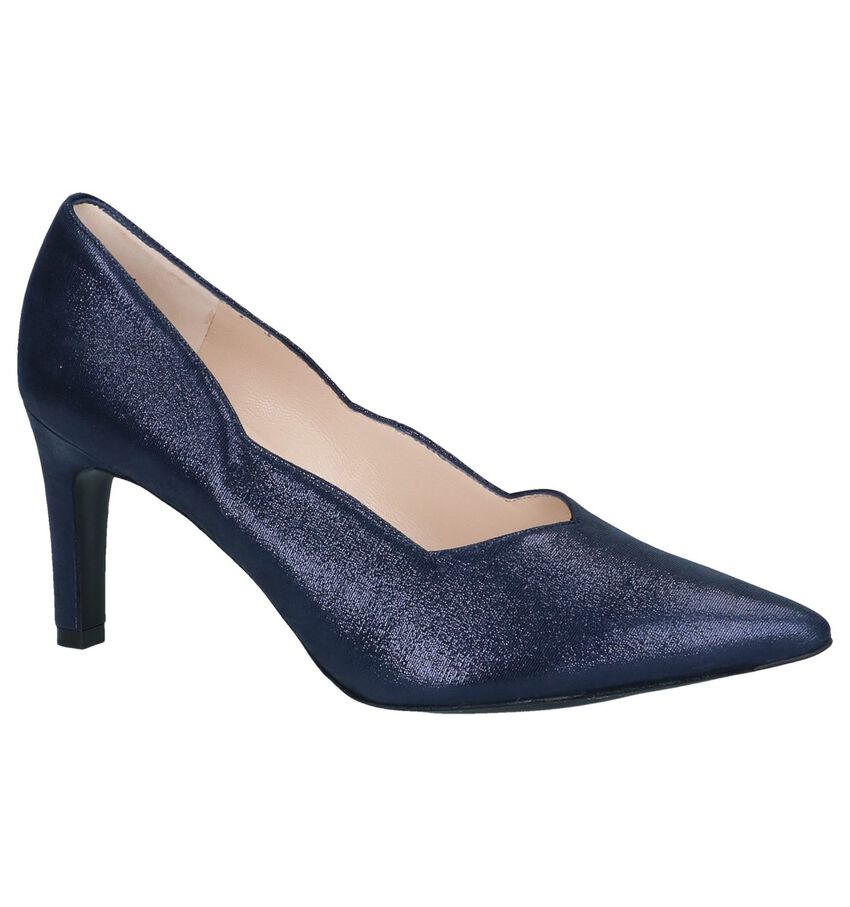 Donkerblauwe Metallic Pumps Peter Kaiser Thesia peter kaiser kopen in de aanbieding