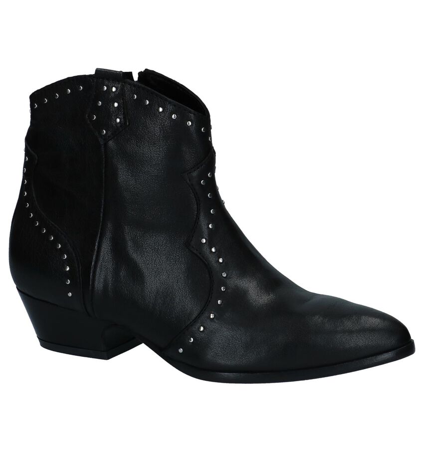 Zwarte Western Boots Met Studs Curiosite curiosite kopen in de aanbieding