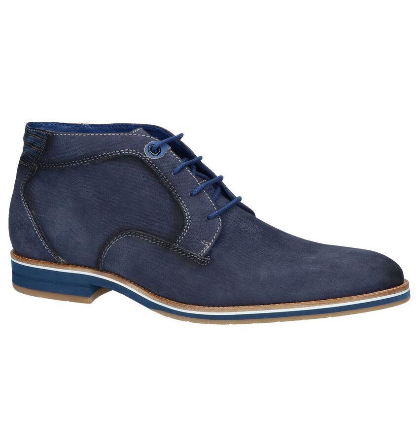 Blauwe Geklede Bottines Braend braend kopen in de aanbieding Blauwe Geklede Bottines Braend braend kopen in de aanbieding