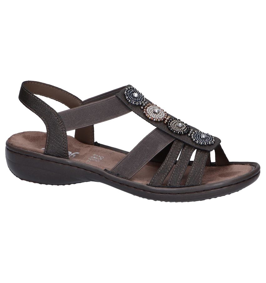 Donkerbruine Sandalen Rieker rieker kopen in de aanbieding Donkerbruine Sandalen Rieker rieker kopen in de aanbieding
