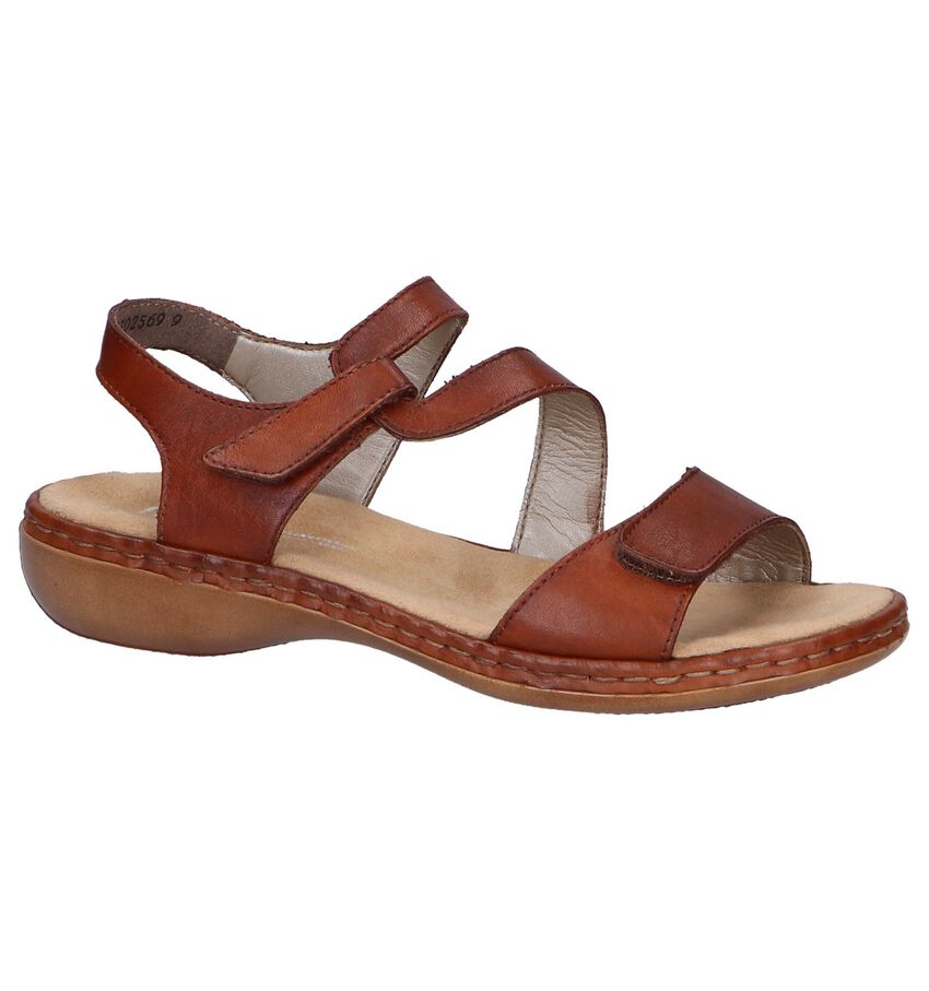 Cognac Sandalen Rieker rieker kopen in de aanbieding