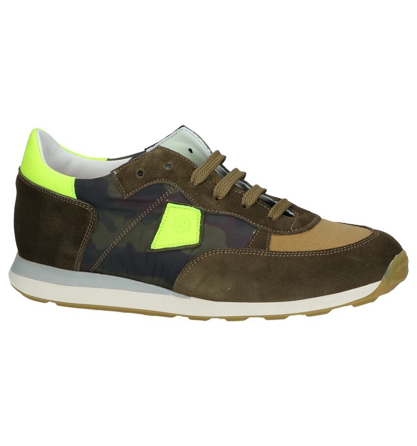 Kaki Camouflage Sneakers Rondinella rondinella kopen in de aanbieding