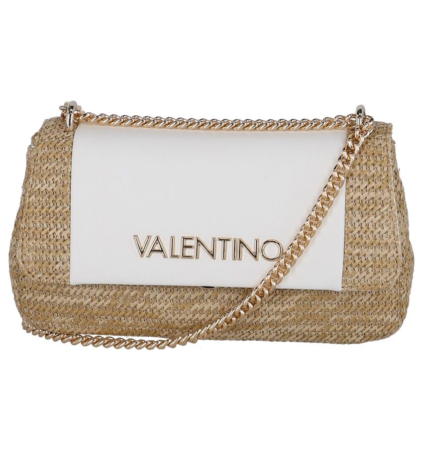 Witbeige Crossbody Tas Valentino Handbags Andrina valentino handbags kopen in de aanbieding