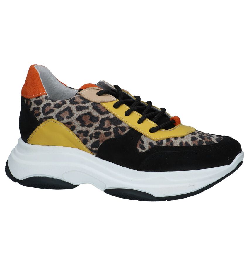 Multicolor Sneakers Met Luipaardprint Steve Madden Zela steve madden kopen in de aanbieding