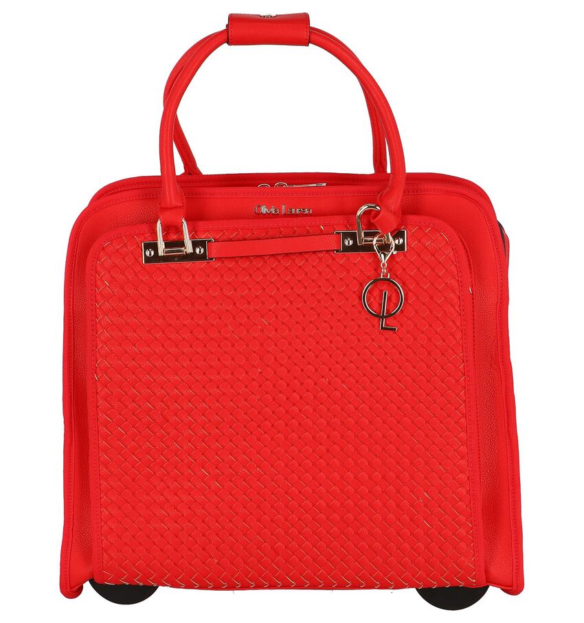 Rode Olivia Lauren Celine Business Trolley olivia lauren kopen in de aanbieding Rode Olivia Lauren Celine Business Trolley olivia lauren kopen in de aanbieding