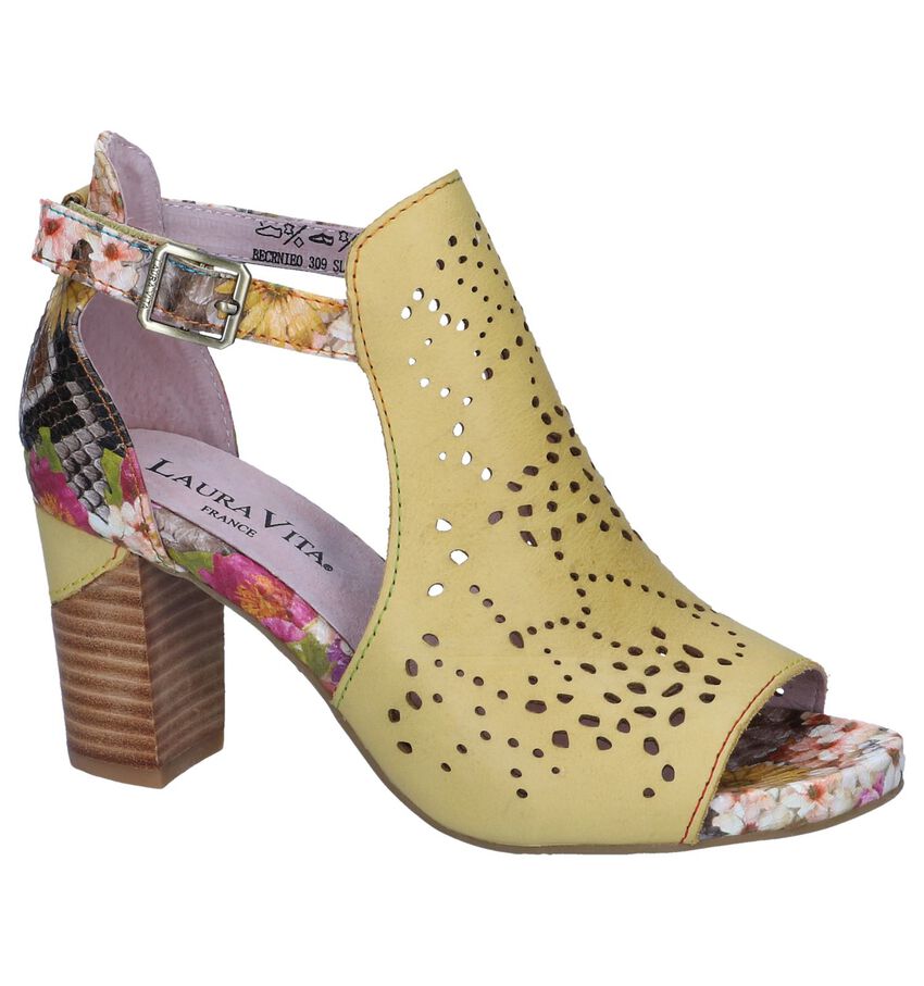 Gele Sandalen Laura Vita Becrineo laura vita kopen in de aanbieding
