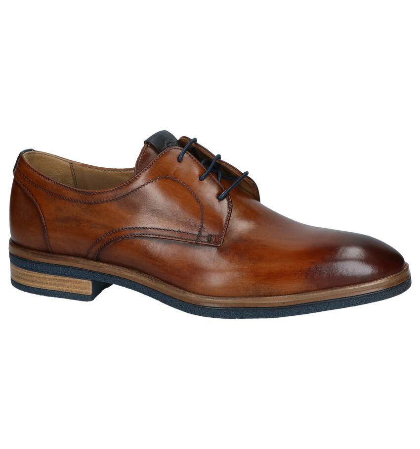 Cognac Geklede Veterschoenen Giorgio giorgio kopen in de aanbieding