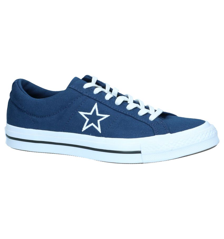 Donkerblauwe Sneakers Converse One Star Ox converse kopen in de aanbieding Donkerblauwe Sneakers Converse One Star Ox converse kopen in de aanbieding