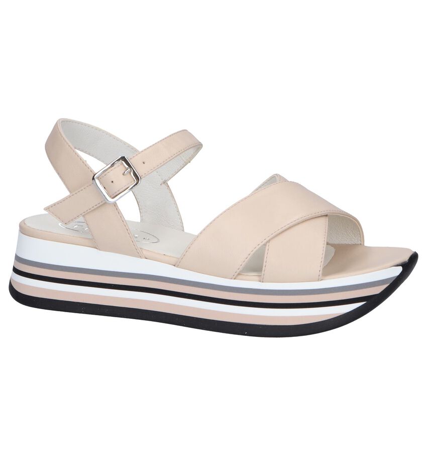 Tines Beige Sandalen Tine tines kopen in de aanbieding