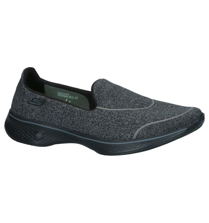 Donkergrijze Slip On Sneakers Skechers Go Walk 4 Super skechers kopen in de aanbieding