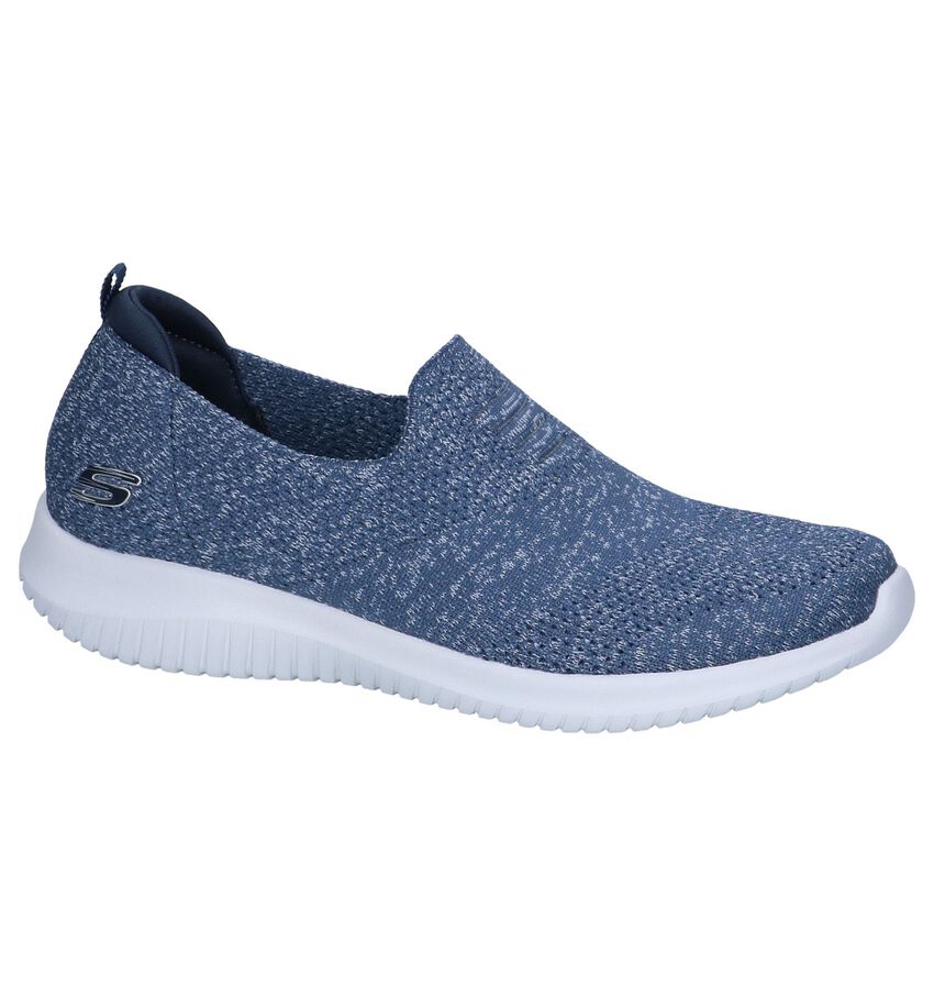 Blauwe Slip On Sneakers Skechers Ultra Flex skechers kopen in de aanbieding