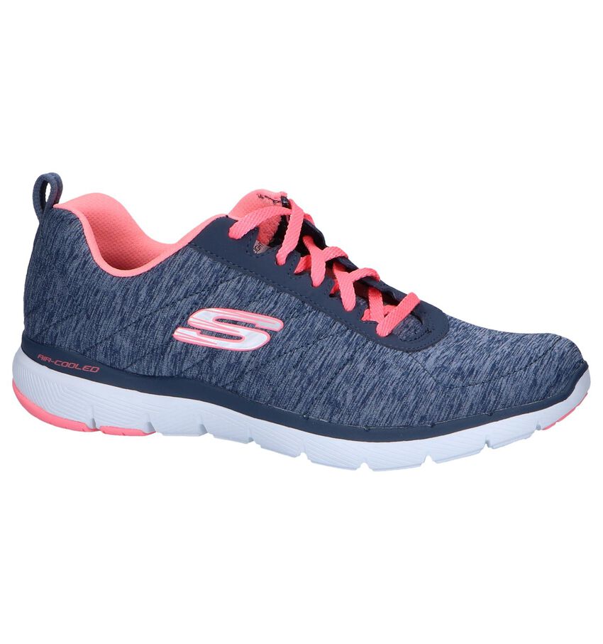 Blauwe Runners Skechers Flex Appeal 30 skechers kopen in de aanbieding