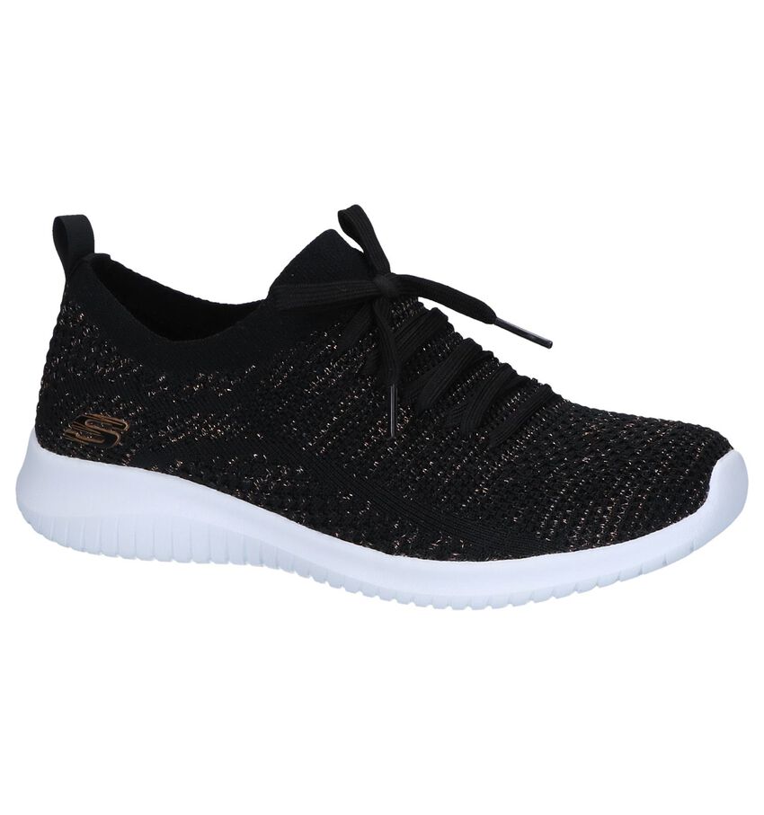 Zwarte Lage Sneakers Skechers Ultra Flex Salutations skechers kopen in de aanbieding