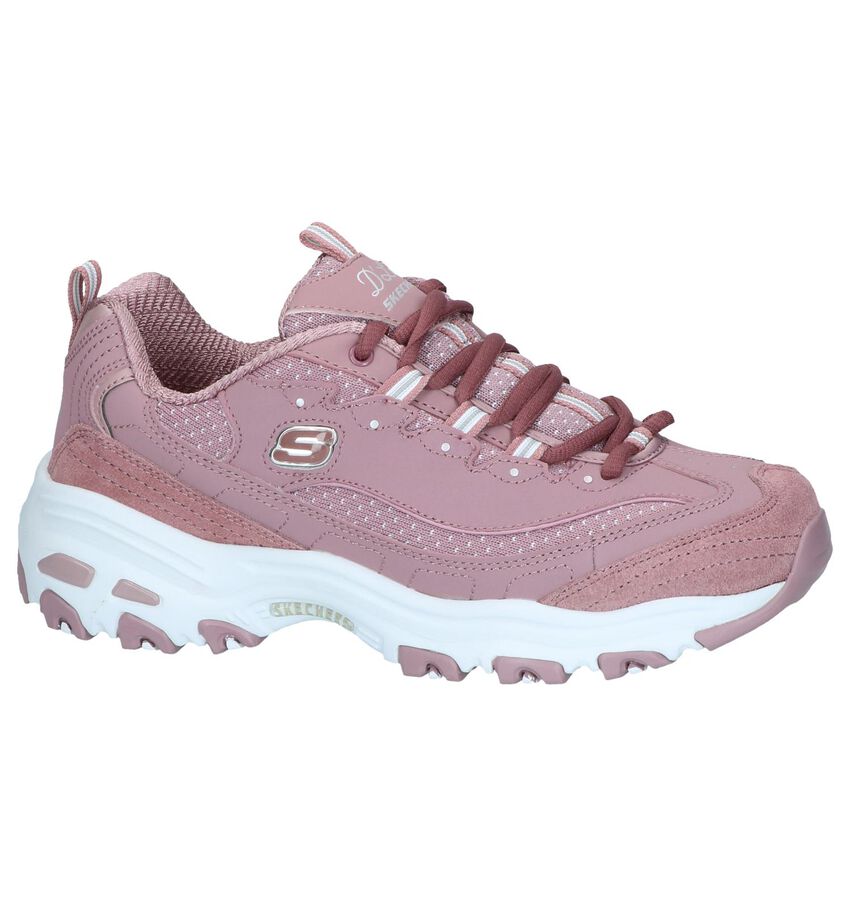 Paarse Sneakers Skechers Dlites Polka Nite skechers kopen in de aanbieding