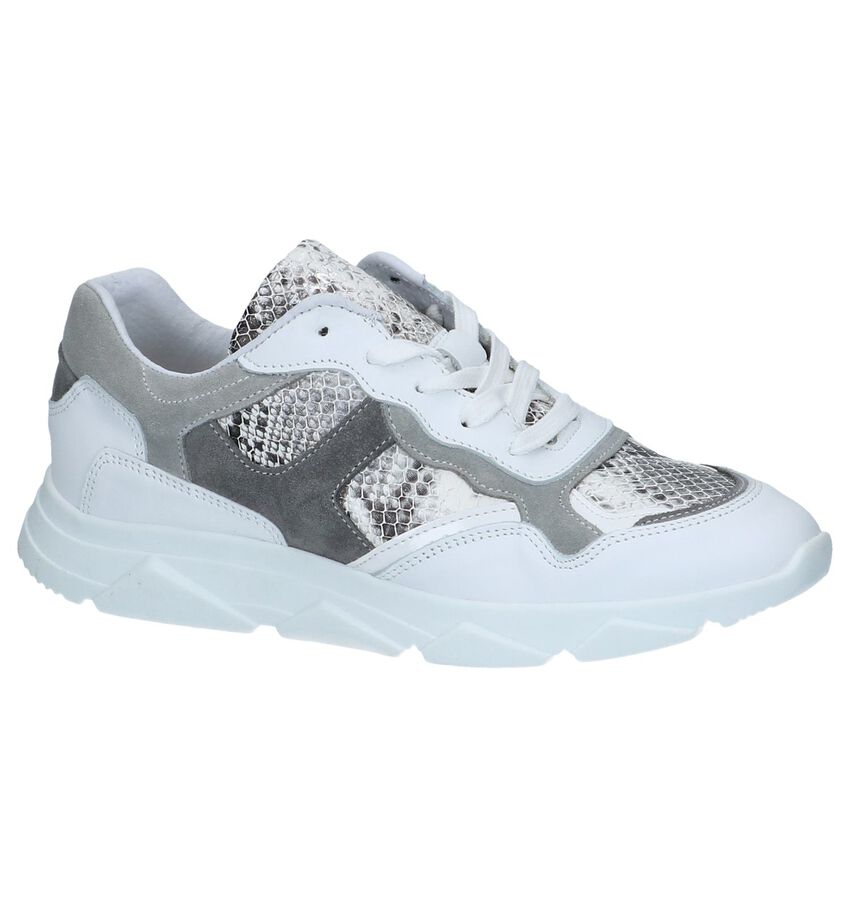 Witte Slangenprint Sneakers Tango Kady 1 tango kopen in de aanbieding