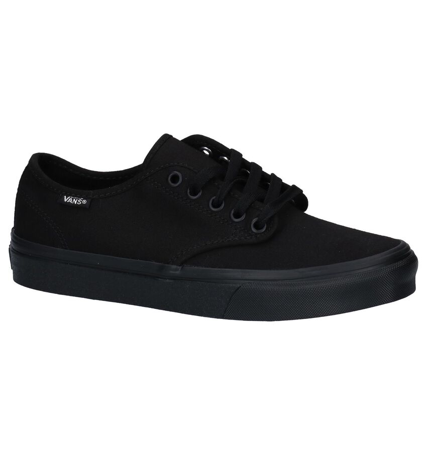 Vans Camden Stripe Zwarte Skateschoenen vans kopen in de aanbieding