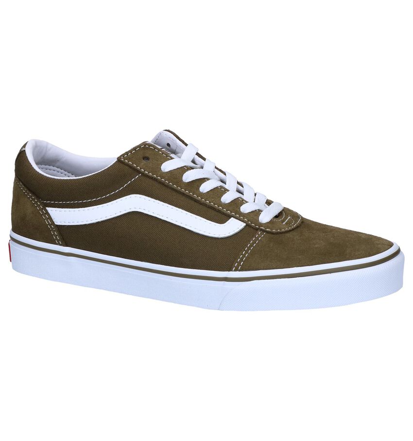 Vans Ward Kaki Skateschoenen vans kopen in de aanbieding
