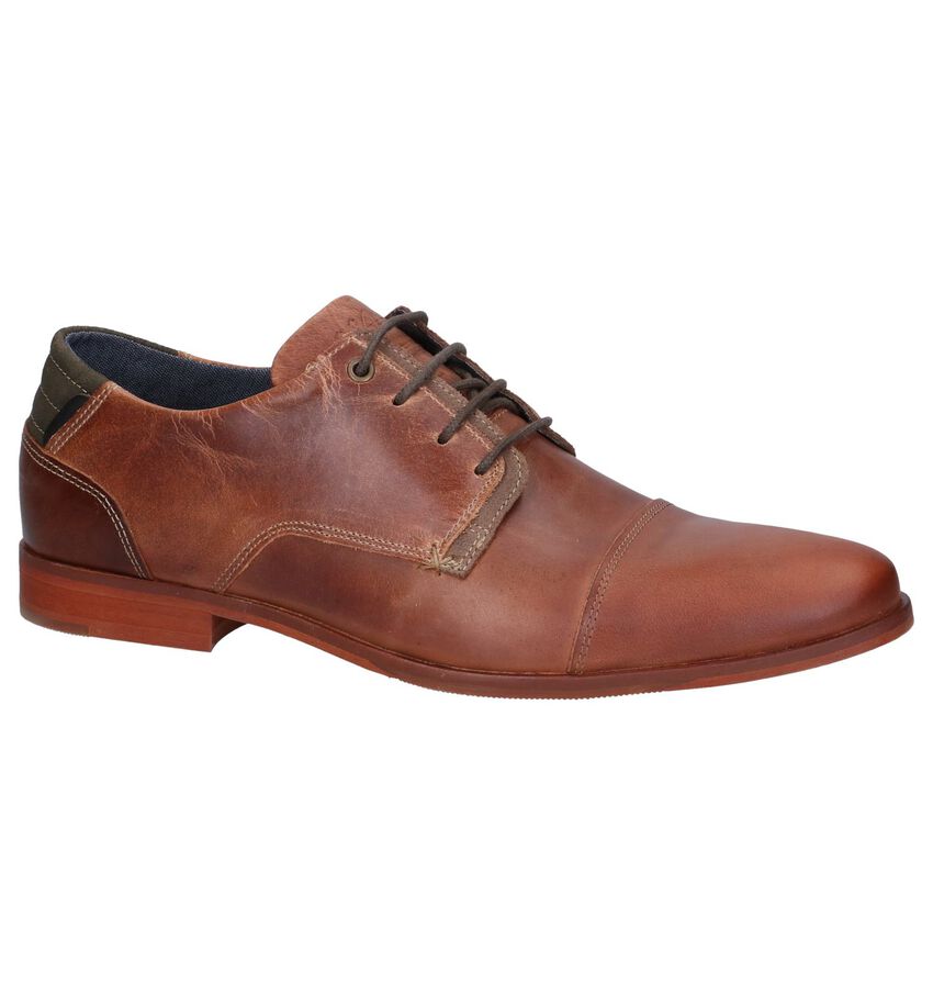 Cognac Geklede Veterschoenen Bullboxer bullboxer kopen in de aanbieding