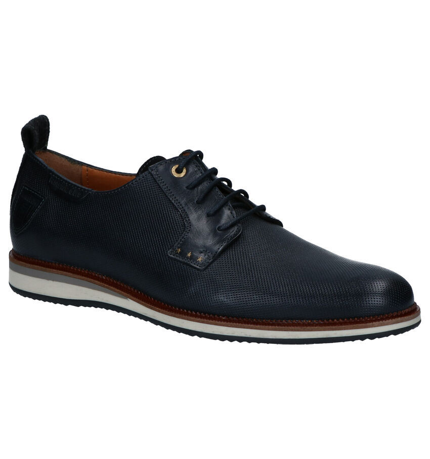 Pantofola Doro Fiuggi Donkerblauwe Geklede Veterschoenen pantofola doro kopen in de aanbieding