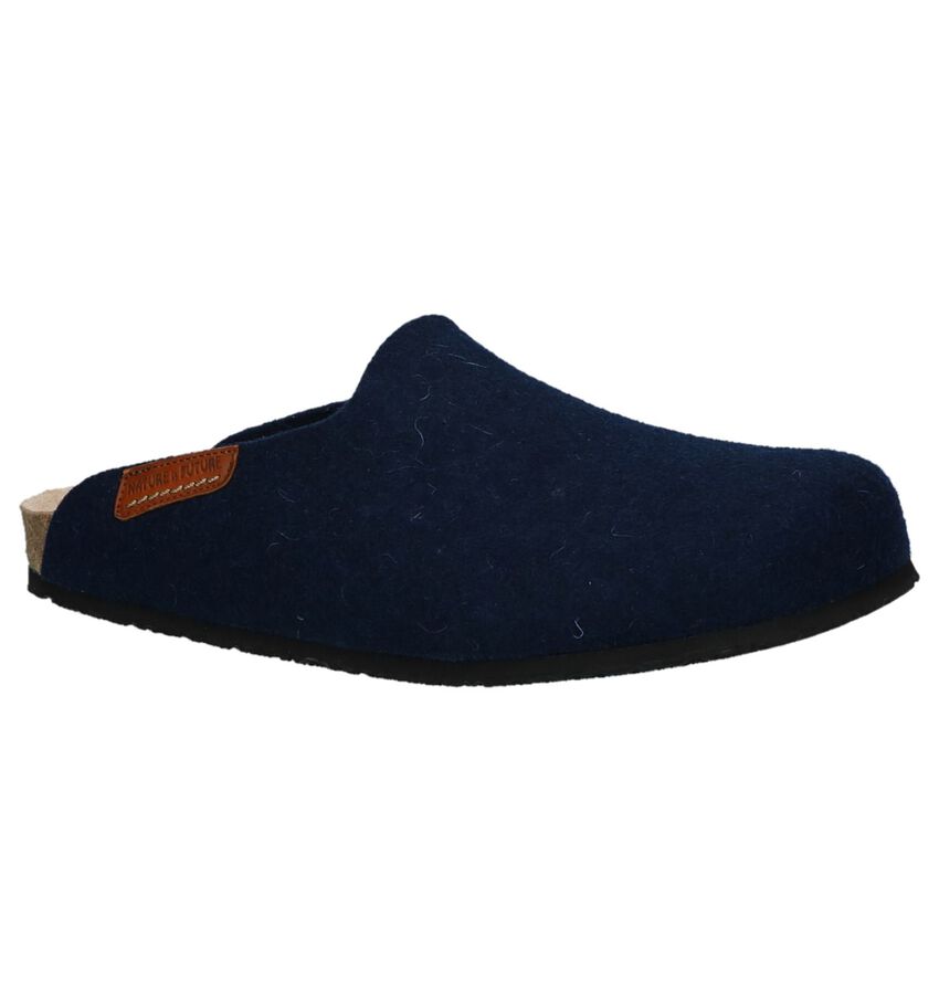 Mephisto Yang Sweety Donkerblauwe Open Pantoffels mephisto kopen in de aanbieding