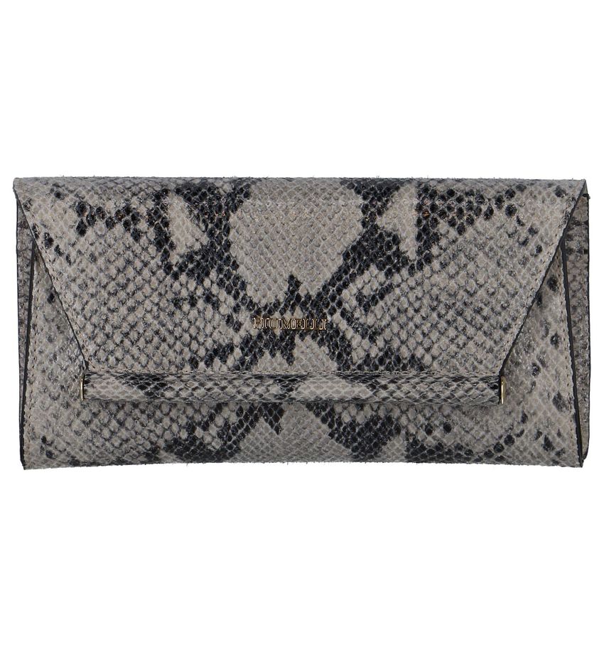 Beigezwarte Clutch Piumelli Mumbai piumelli kopen in de aanbieding