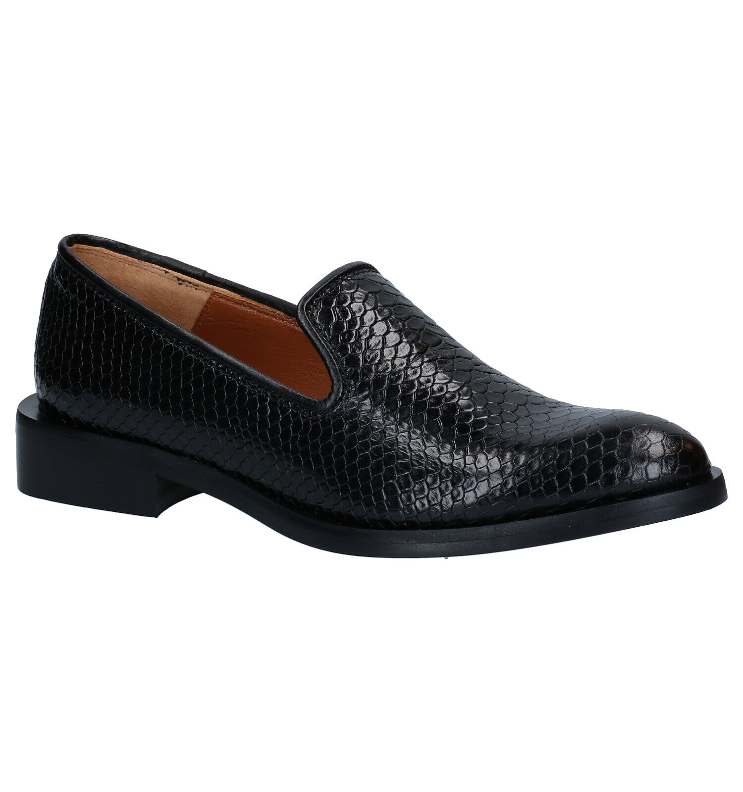 Unisa Dames Instapschoenen Zwart lak bit loafer | Van den Assem