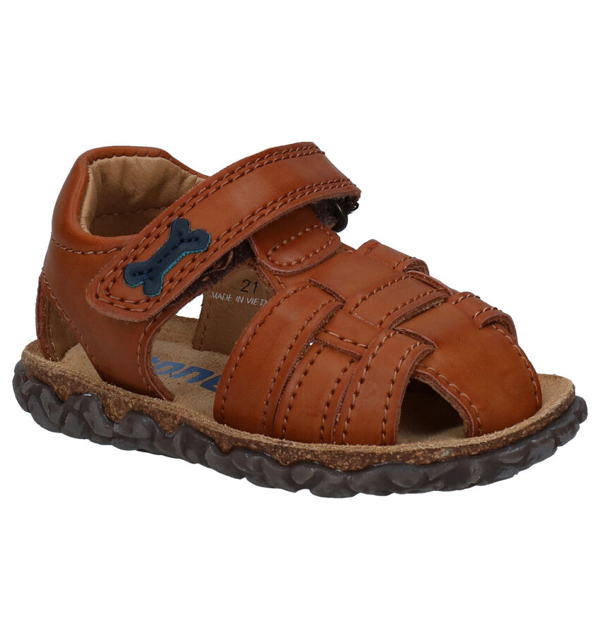 STONES and BONES Raxi Cognac Sandalen