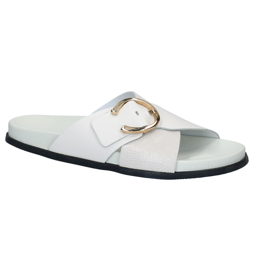 River Woods Nu-pieds plates en Écru