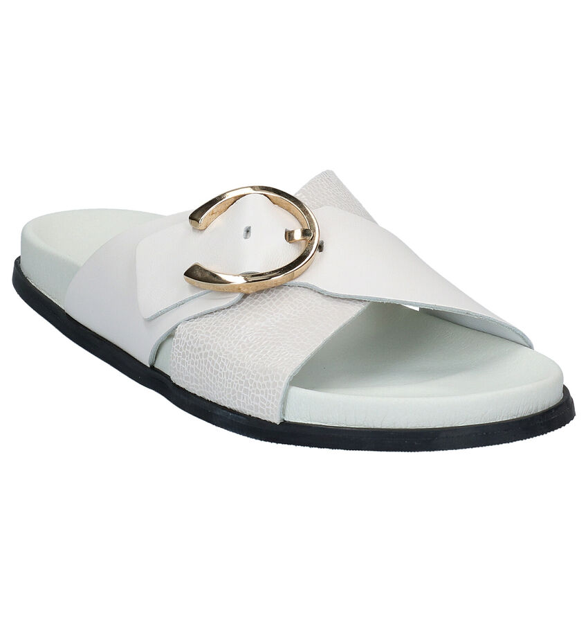 River Woods Nu-pieds plates en Écru
