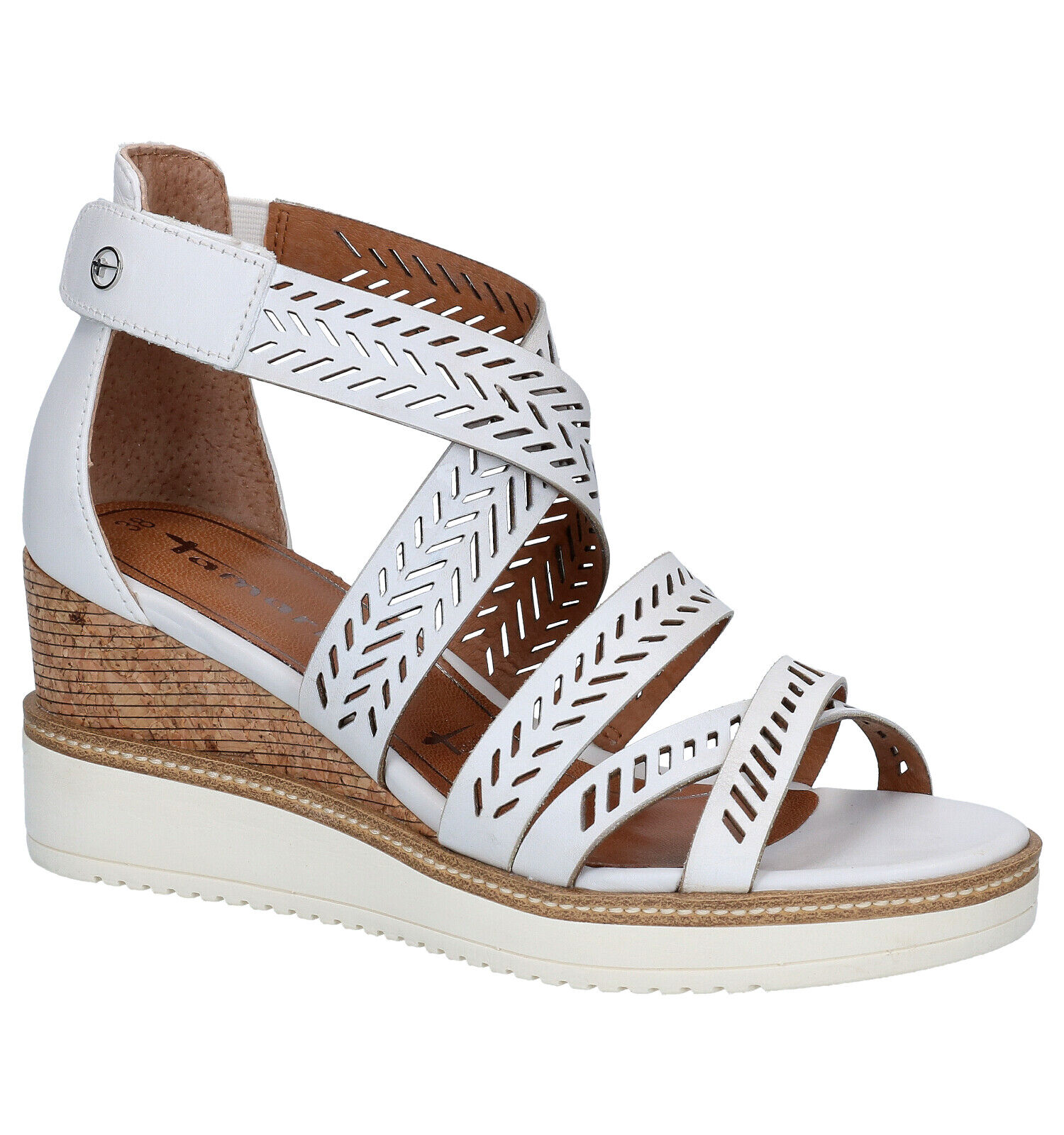 Tamaris witte sandalen | Online op TORFS.BE | Gratis verzending en retour