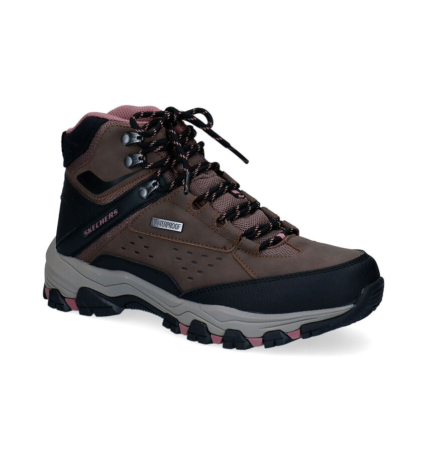 Skechers Selmen Chaussures de randonnée en Marron