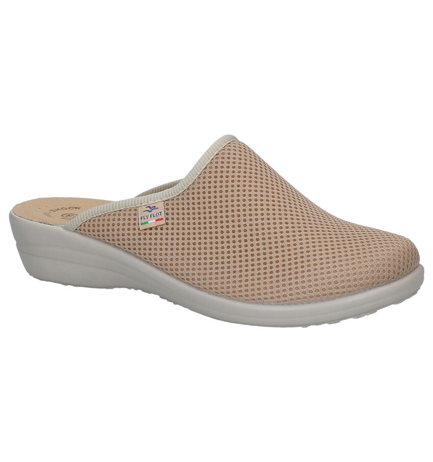 Fly Flot Pantoufles ouvertes en Beige foncé