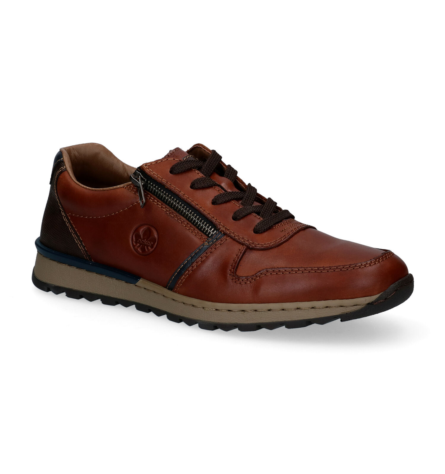 Rieker heren lage schoenen cognac | Torfs