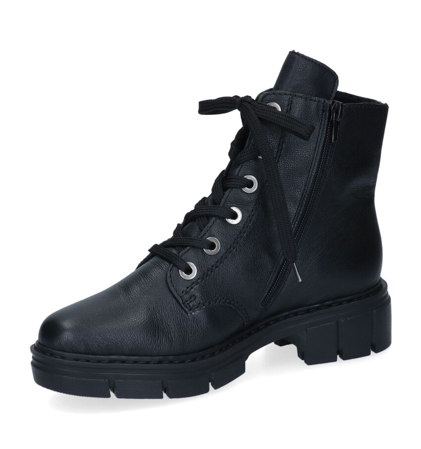 Rieker Boots à lacets en Noir