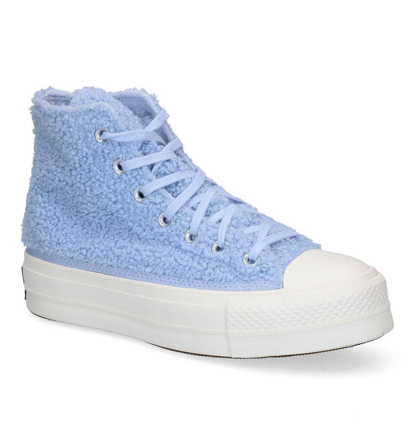 Converse CT All Star Sherpa Platform Baskets en Bleu