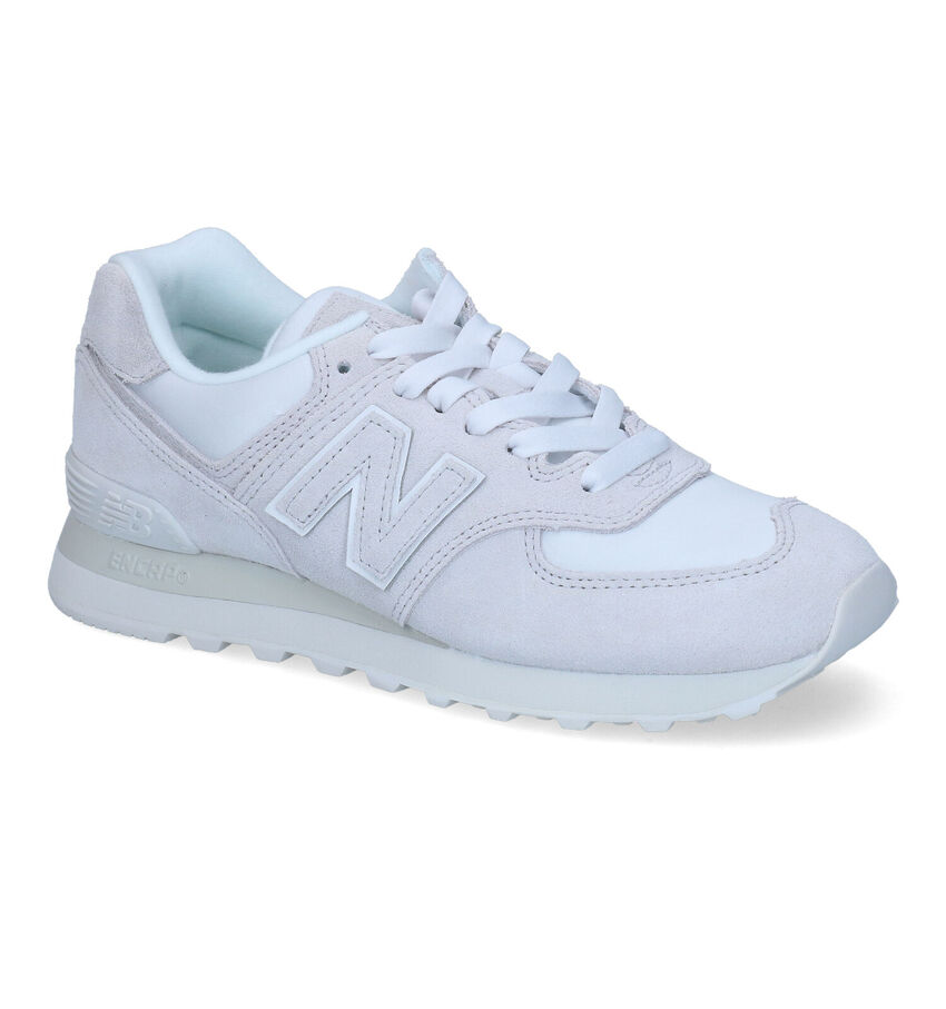 New Balance WL574 Baskets en Écru