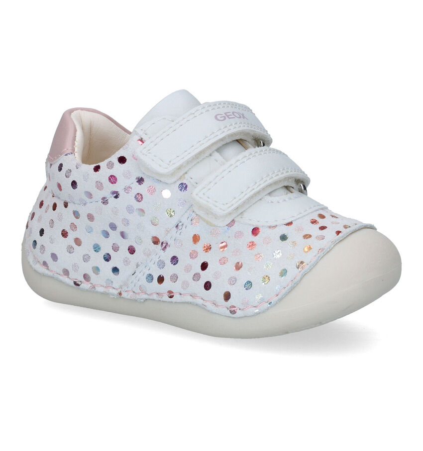 Geox Tutim Witte Velcroschoenen