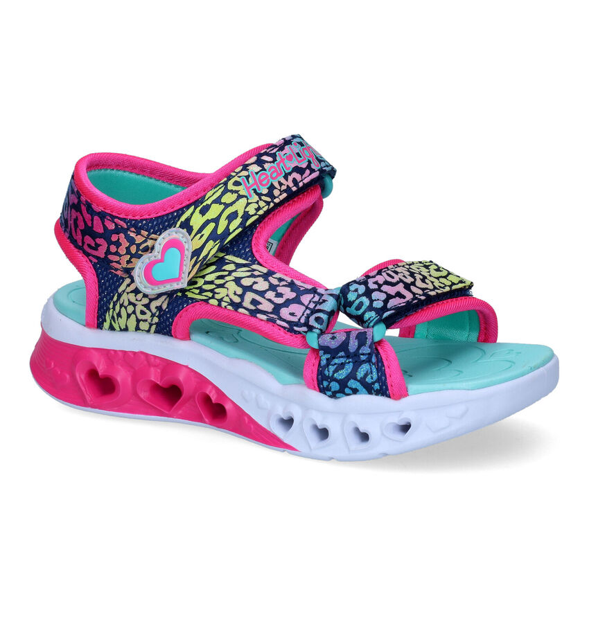 Skechers Flutter Hearts Blauwe Sandalen