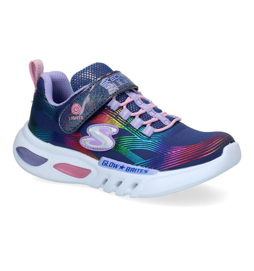 Skechers Glow-Brites Blauwe Sneakers