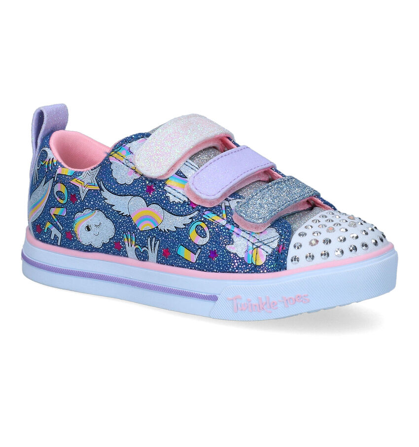 Skechers Sparkle Lite Blauwe Sneakers