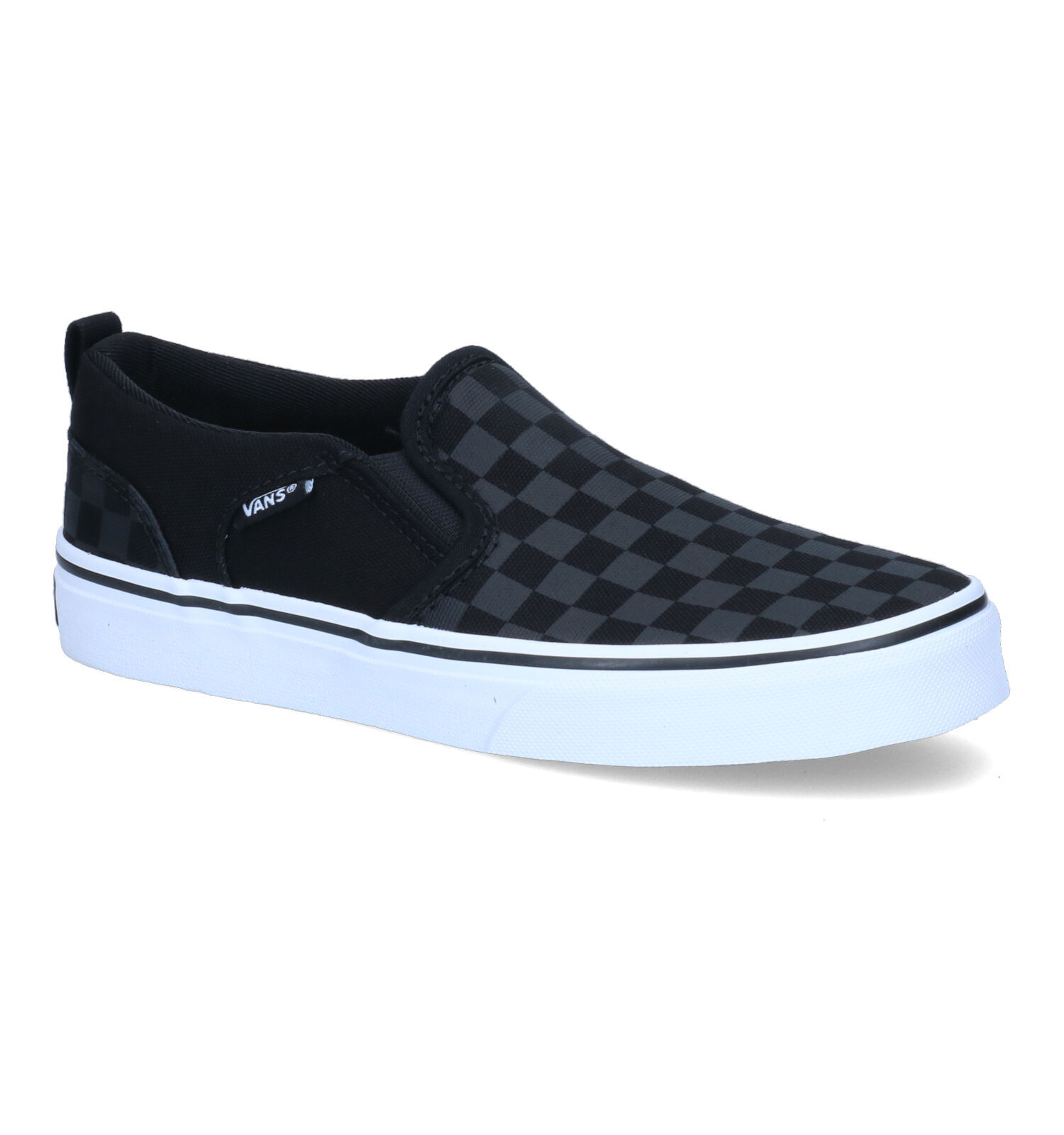Lichtgewicht Slip-On Heren Sneakers Zwart/Groen - Black-Leo.nl