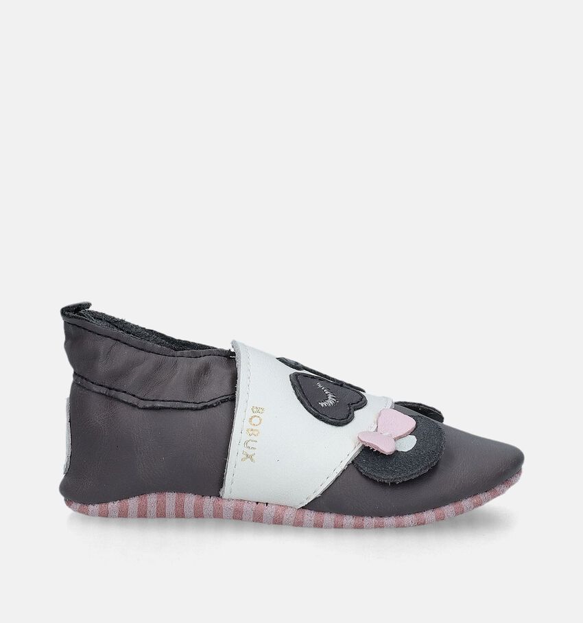 Bobux Bam Bow Chaussons pour bébé en Gris