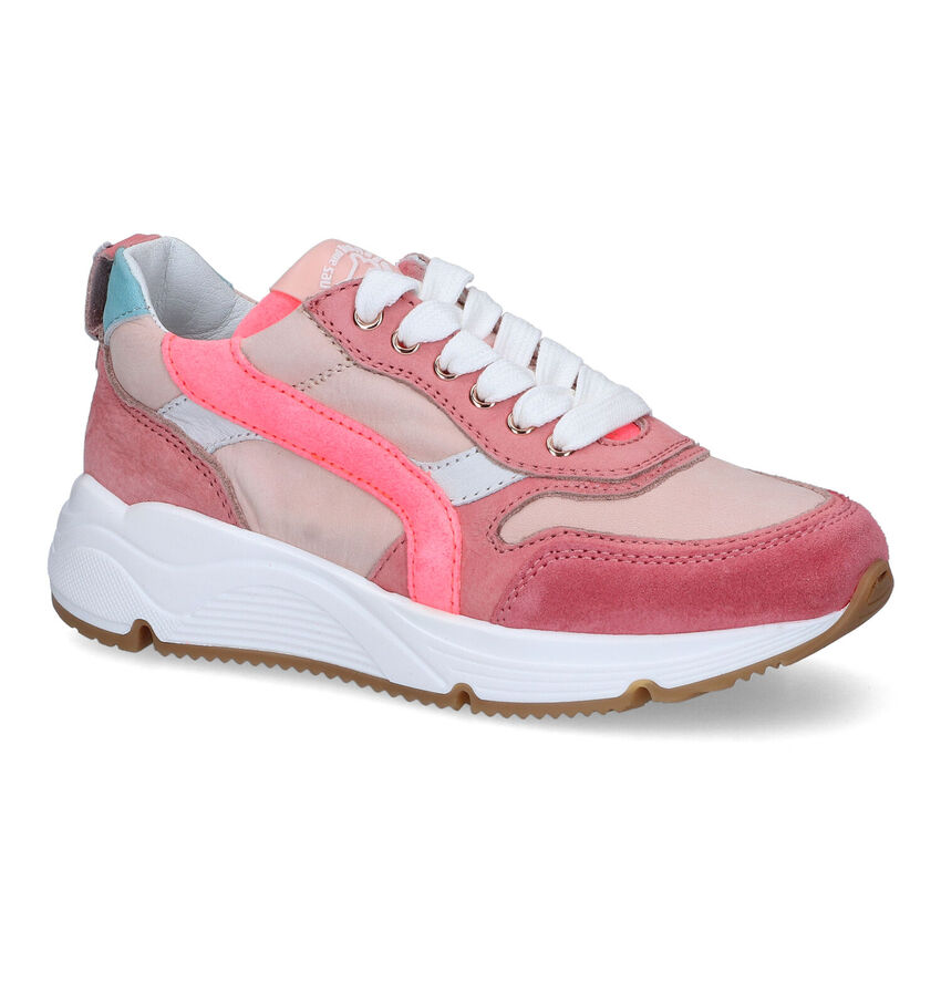 STONES and BONES Falcan Roze Veterschoenen