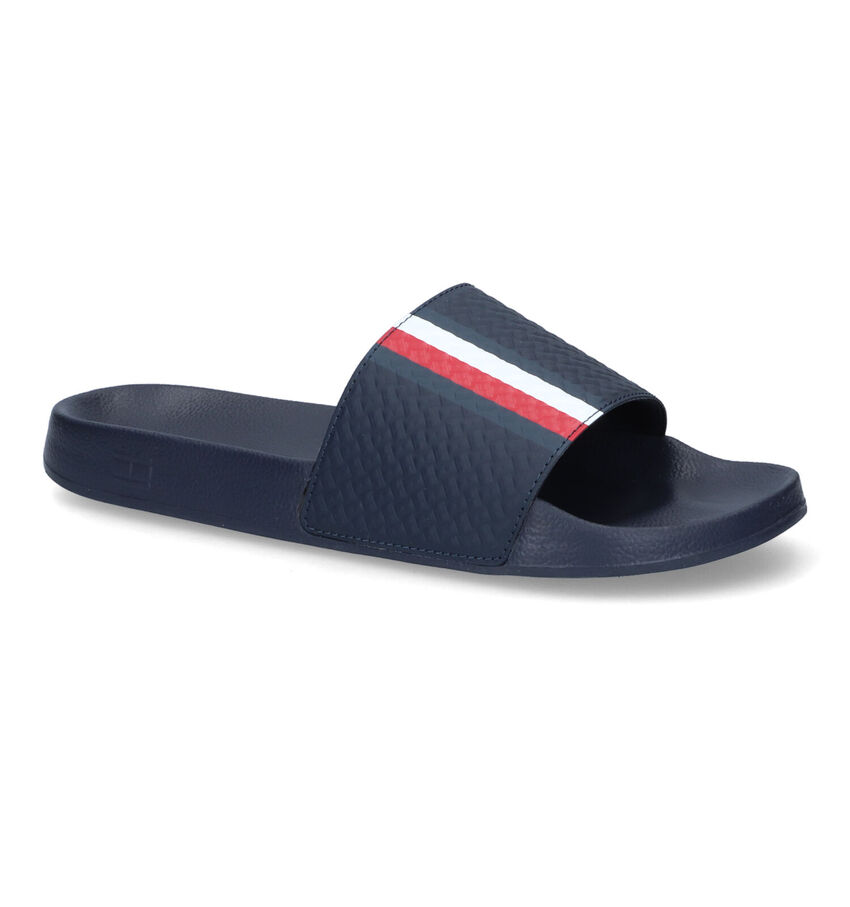 Tommy Hilfiger Corporate Blauwe Badslippers
