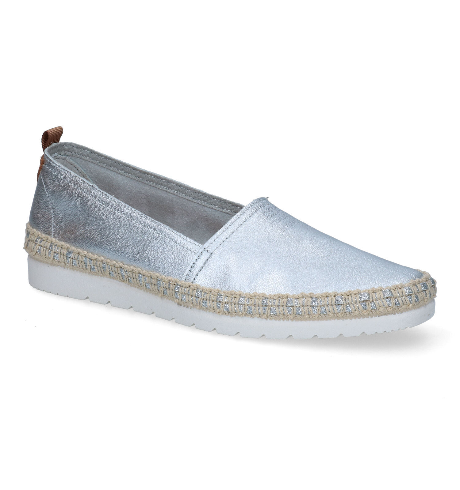 Gala schoenen in zilver online kopen | Zilveren feest schoenen lage hak