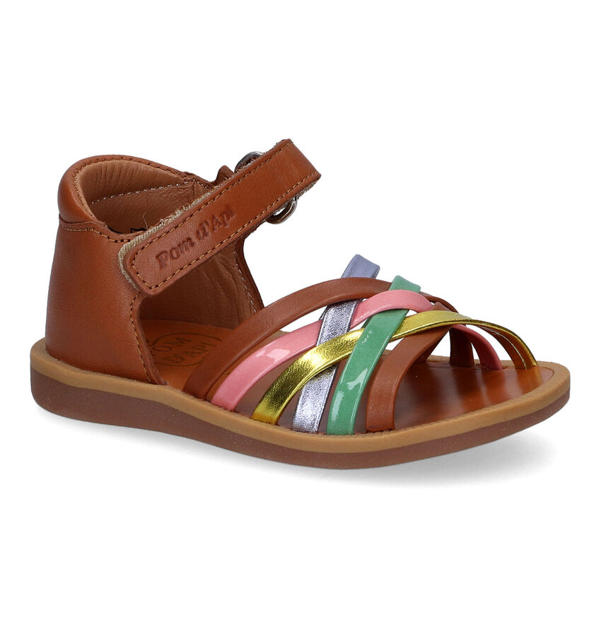 Pom d'Api Poppy Lux Sandales en Cognac