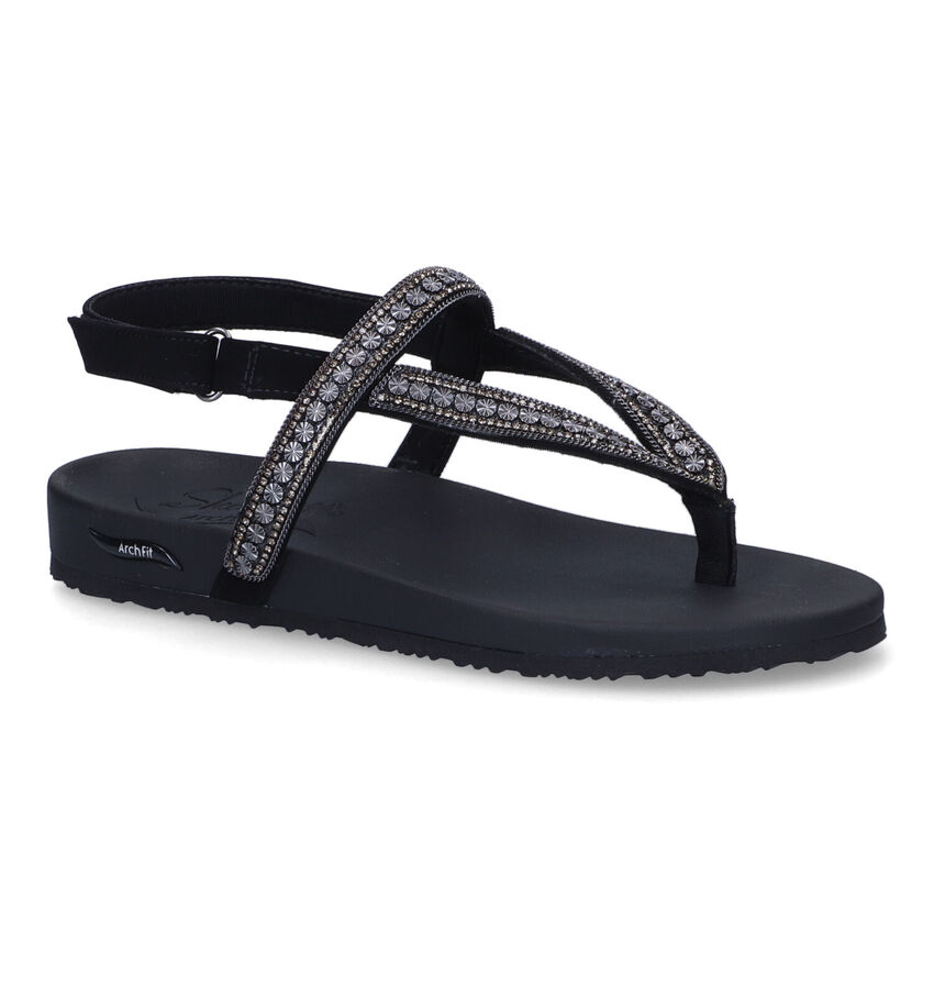Skechers Arch Fit Meditation Zwarte Sandalen