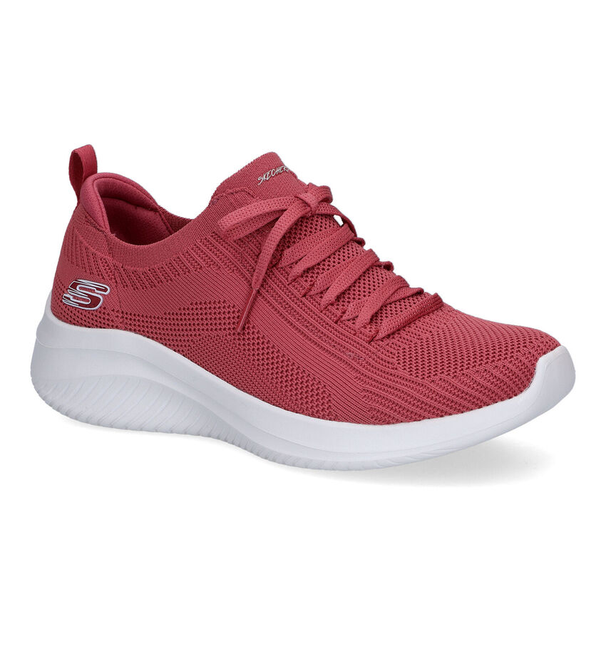 Skechers Ultra Flex 3.0 Big Plan Roze Sneakers