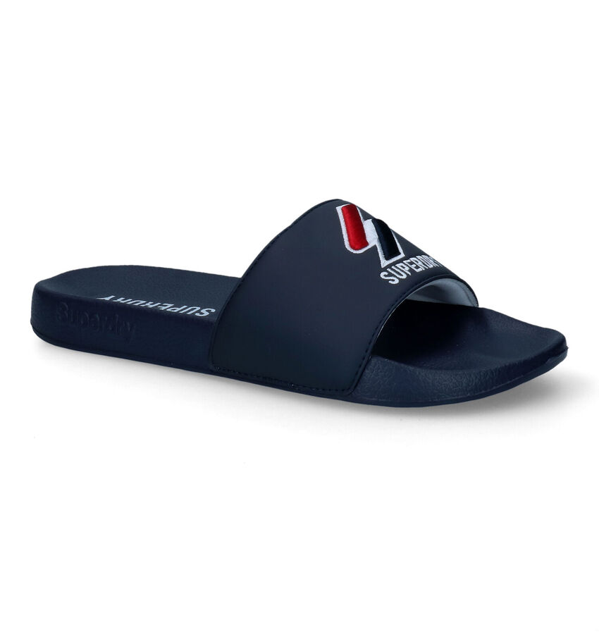 Superdry Core Pool Blauwe Badslippers
